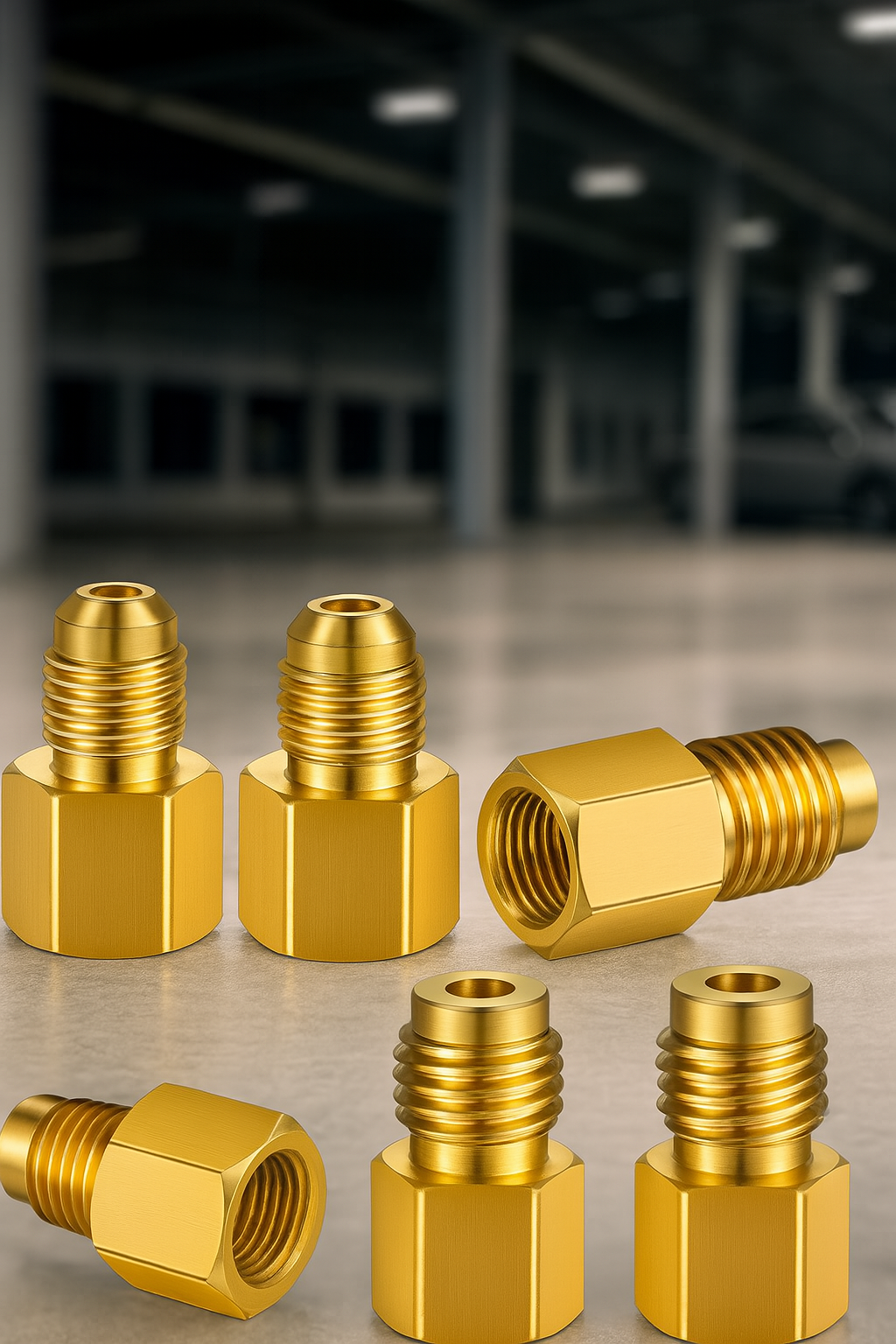 6014 – Adaptateur Pompe à Vide – 1/4" Femelle vers 1/2" Mâle – Raccord Flare